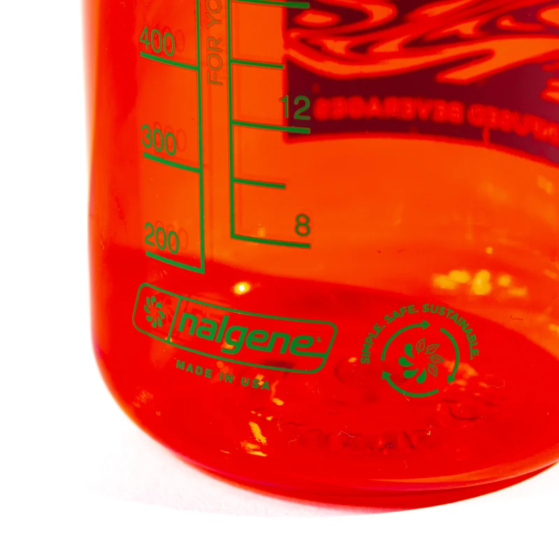 Reverb Nalgene Water Bottle- Red and Green