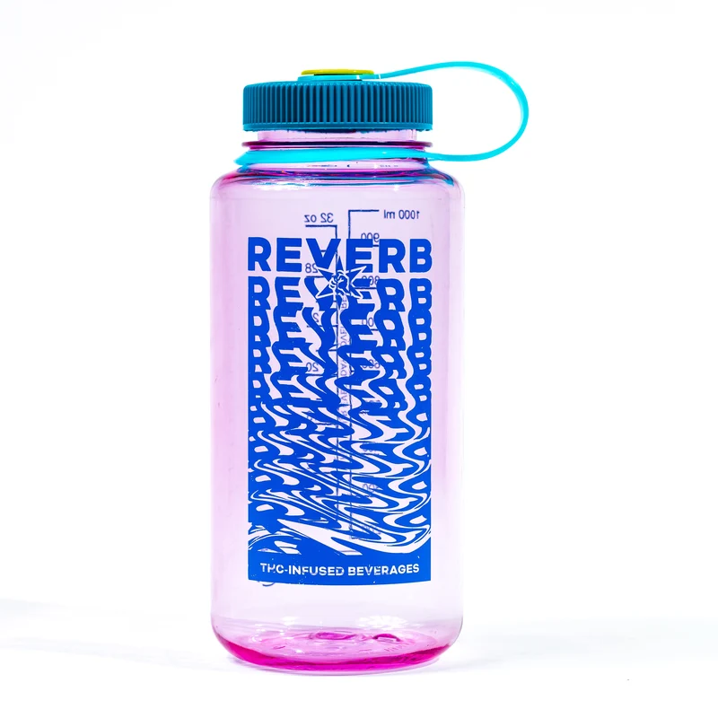 Reverb Nalgene Water Bottle- Pink and Blue