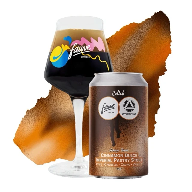 Visage Rieur - Cinnamon Dulce Imperial Pastry Stout - Café, Cannelle, Cacao, Vanille - 33cl