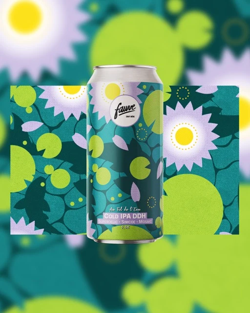 Au Fil de l'Eau - Cold IPA DDH - Superdelic, Simcoe, Mosaic - 44cL