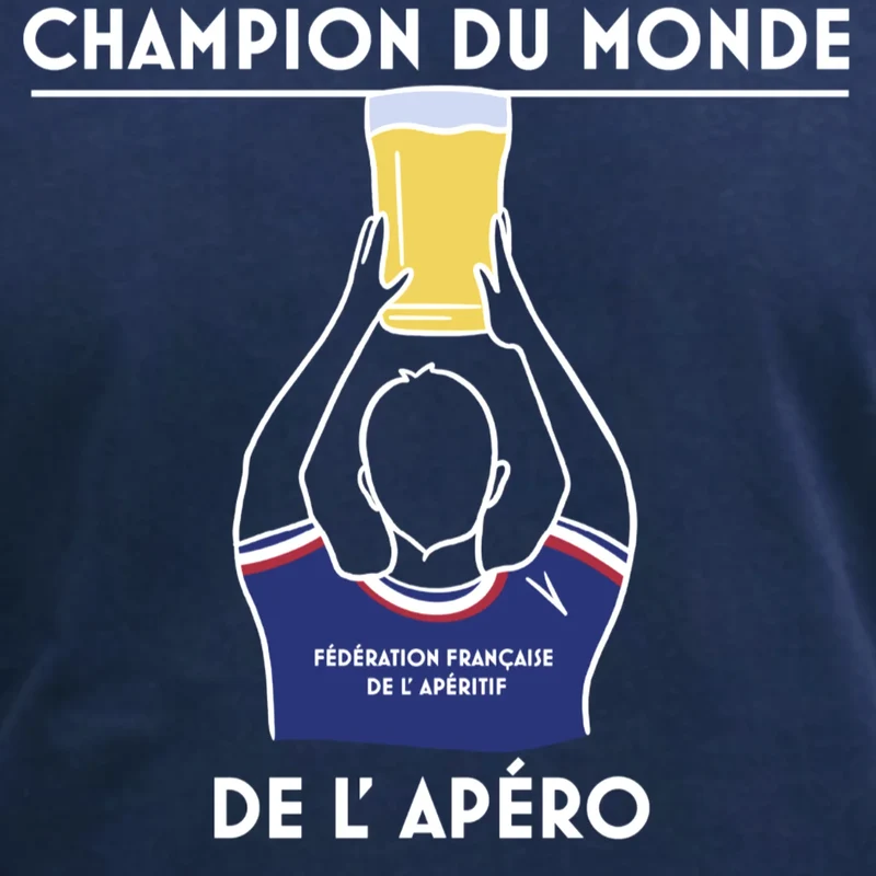 Sweat à capuche - Champion du monde de l'Apéro