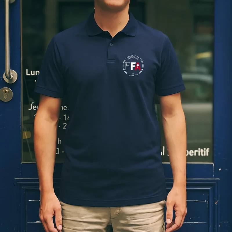 Polo logo FFA officiel - Homme