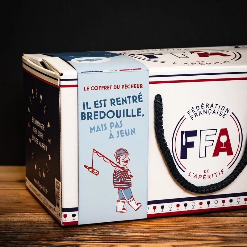 Le coffret du pêcheur, il est rentré bredouille, mais pas à jeun !