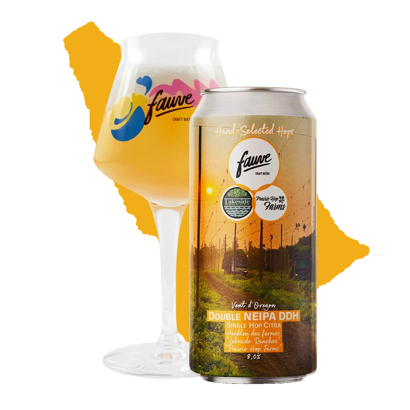 Vent d'Oregon - Double NEIPA DDH - Hand-Selected Single Hop Series - Citra - Houblon issu des fermes : Lakeside Ranches & Prairie Hop Farms - 44cL