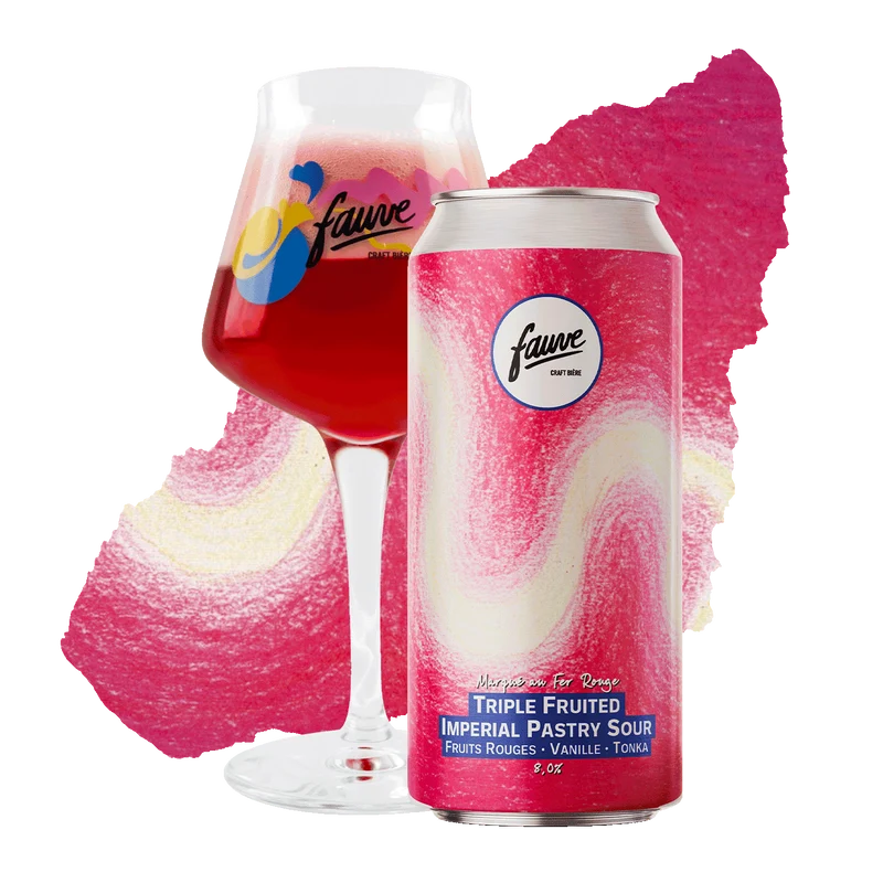 Marqué au Fer Rouge - Triple Fruited Imperial Pastry Sour – Fruits Rouges, Vanille, Fève de Tonka - 44cL