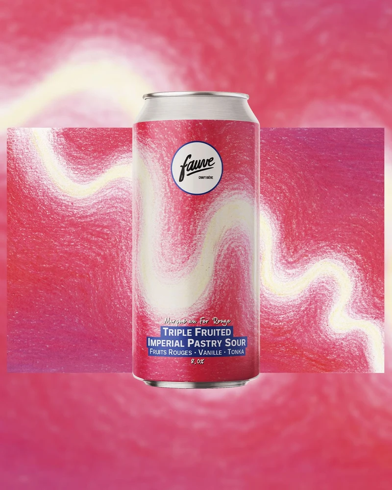 Marqué au Fer Rouge - Triple Fruited Imperial Pastry Sour – Fruits Rouges, Vanille, Fève de Tonka - 44cL