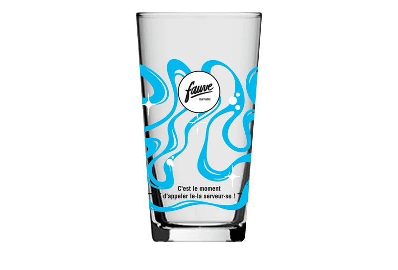 Verre Demi Conical 25cL - Version Bleue