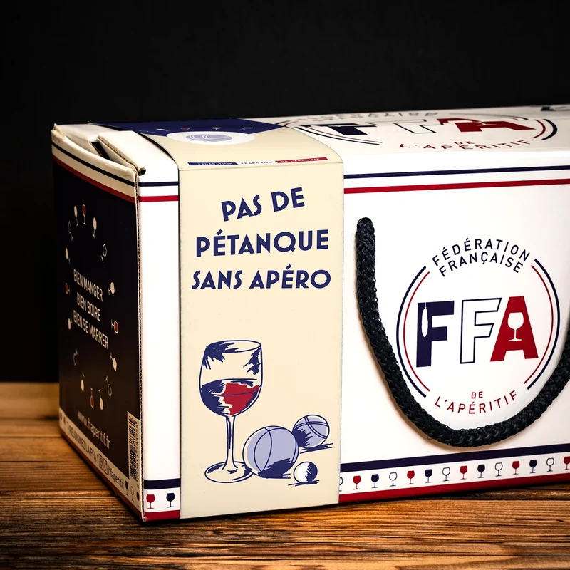 Coffret apéro "Pas de pétanque sans apéro"