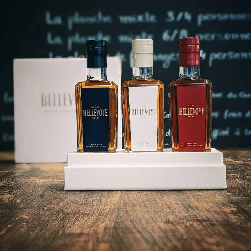 Triplette de Whiskys Bellevoye - Distillerie Les Bienheureux - 3x20cl