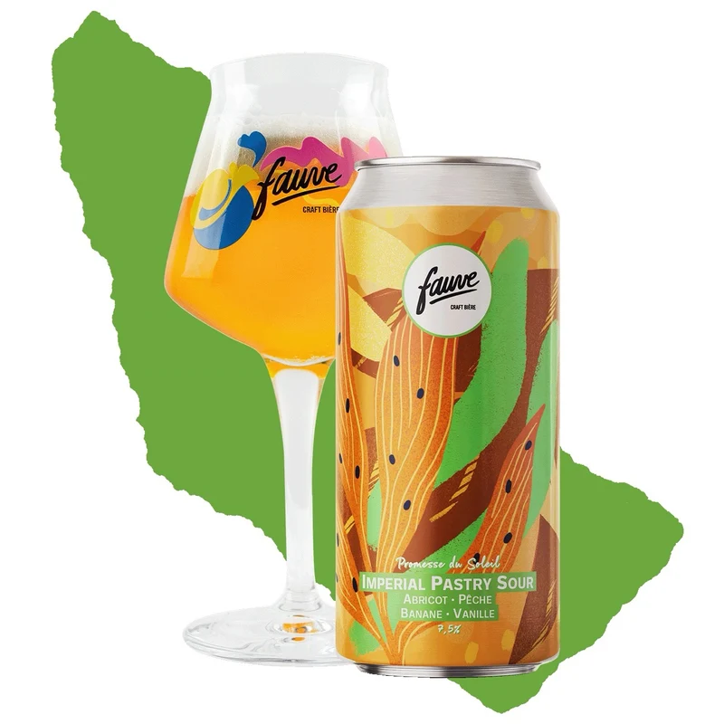 Promesse du Soleil - Imperial Pastry Sour - Abricot, Pêche, Banane, Vanille - 44cL