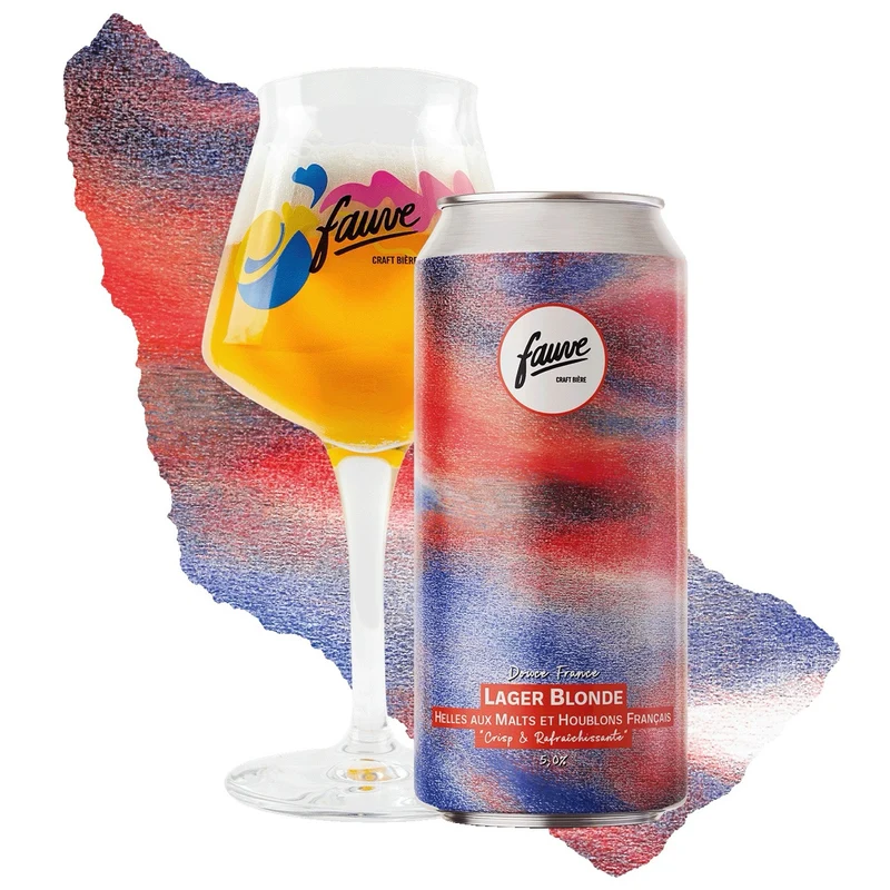 Douce France - Lager Française (de style Helles) aux malts et houblons français - 44cL