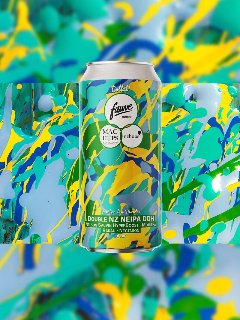 Visiter ton Paradis - Double NZ NEIPA DDH - Nelson Sauvin Hyperboost, Motueka, Rakau, Nectaron - 44cL