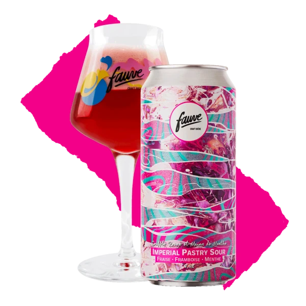 Souffle Rouge et Mains de Menthe - Imperial Pastry Sour - Fraise, Framboise, Menthe - 44cL