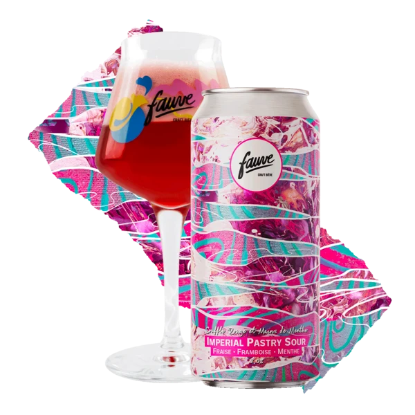 Souffle Rouge et Mains de Menthe - Imperial Pastry Sour - Fraise, Framboise, Menthe - 44cL