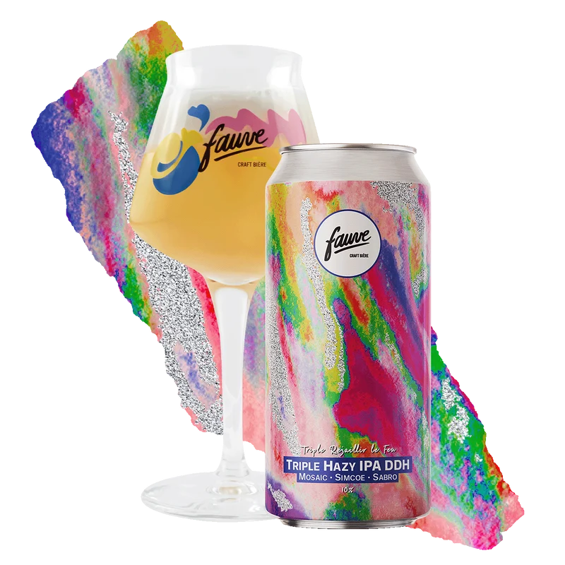 Triple Rejaillir le Feu - Triple Hazy IPA DDH Mosaic, Simcoe, Sabro - 44cL