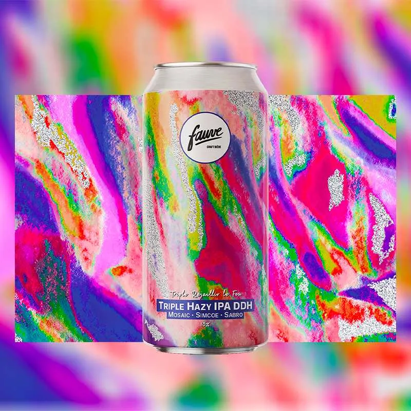 Triple Rejaillir le Feu - Triple Hazy IPA DDH Mosaic, Simcoe, Sabro - 44cL