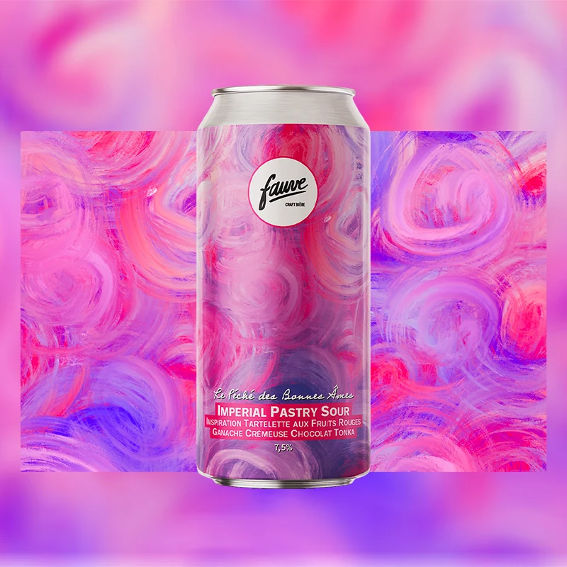 Le Péché des Bonnes Âmes - Imperial Pastry Sour - Inspiration Tartelette aux Fruits Rouges et Ganache Crémeuse Chocolat Tonka - 44cL