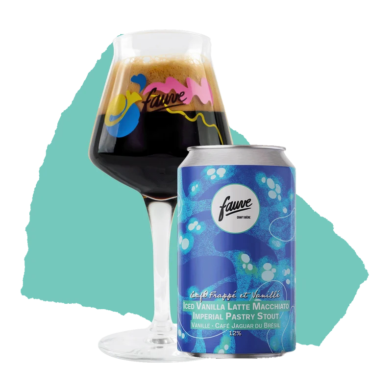 Café Frappé et Vanillé - Iced Vanilla Latte Macchiato Imperial Pastry Stout Café, Vanille - 33cL