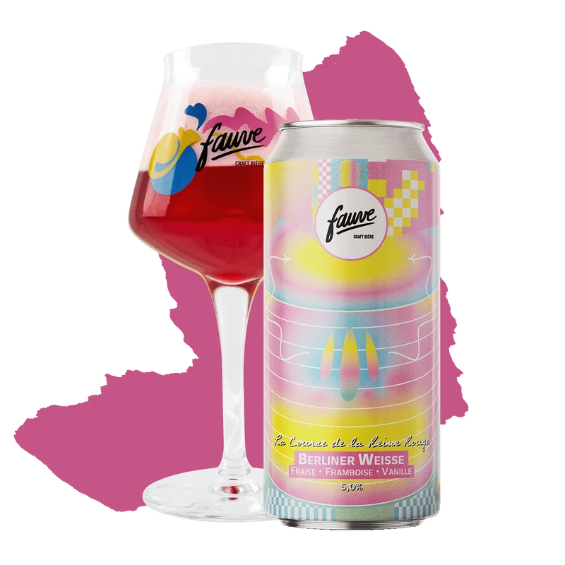 La Course de la Reine Rouge - Berliner Weisse, Fraise, Framboise, Vanille - 44cL