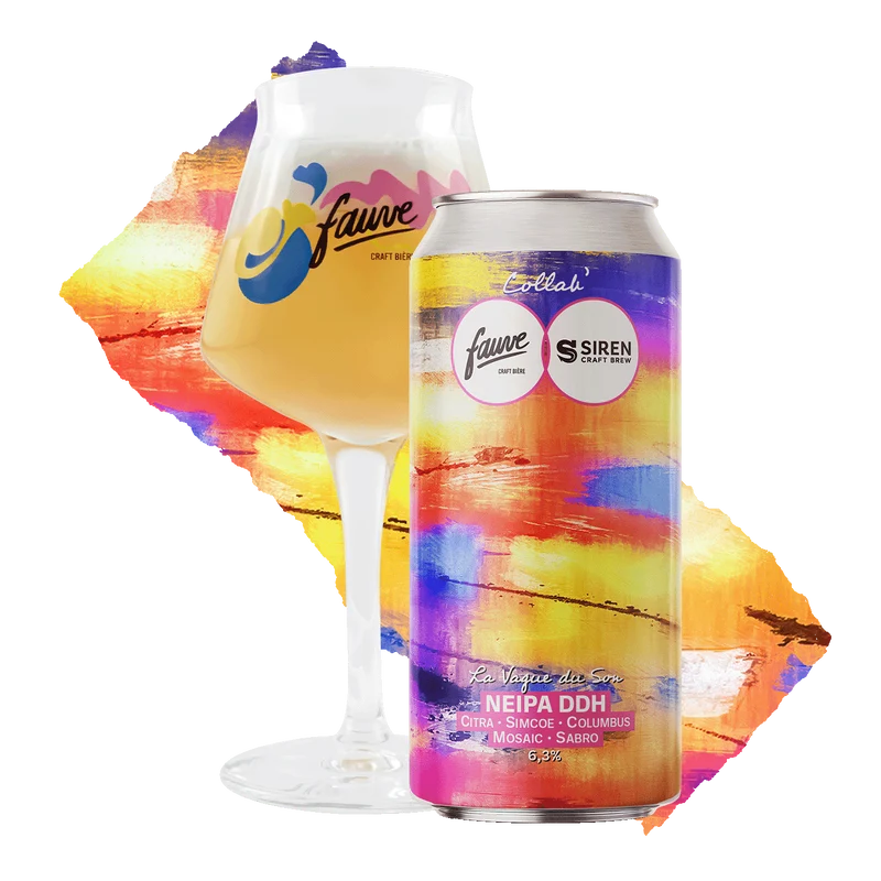 La Vague du Son - NEIPA DDH Citra, Simcoe, Columbus, Mosaic, Sabro - Collab Siren Craft Brew - 44cL