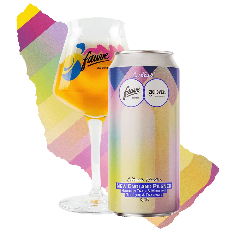 Céleste Nectar - New England Pilsner - Strisselspalt, Elixir, Barbe Rouge, Saaz, Saturn, Ceres - Collab' Zichovec - 44cL