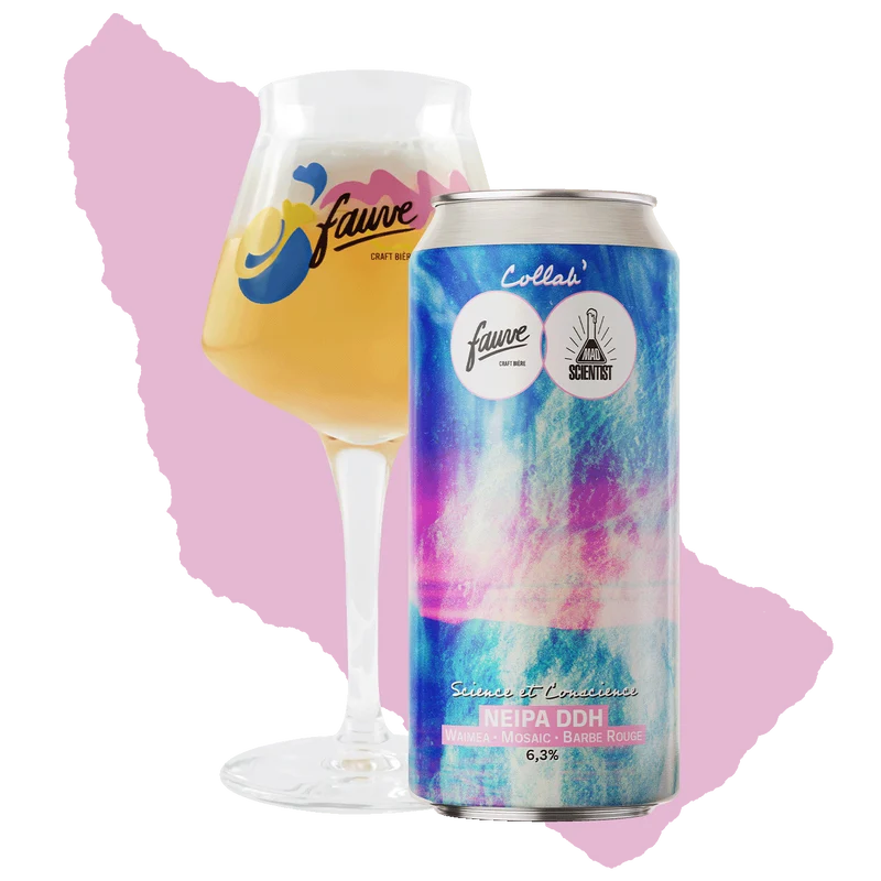Science et Conscience - NEIPA DDH Waimea, Mosaic, Barbe Rouge - Collab Mad Scientist x Fauve - 44cL