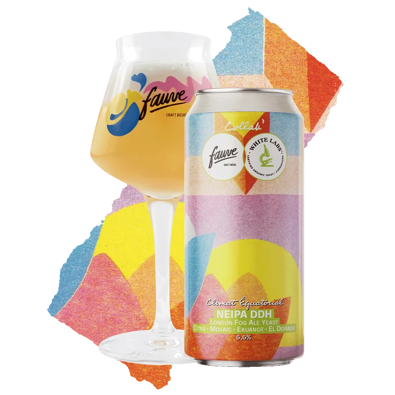 Climat Équatorial - NEIPA DDH London Fog Ale Yeast Citra, Mosaic, Ekuanot, El Dorado, Amarillo - Collab White Labs x Fauve - 44cL