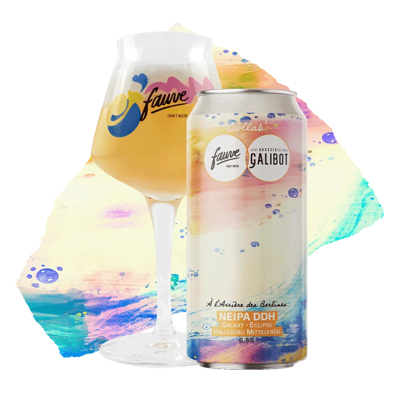 À l'Arrière des Berlines - New England IPA DDH Galaxy, Éclipse, Hallertau Mittelfrüh (Mash Hopping) - Collab' Galibot X Fauve - 44cL