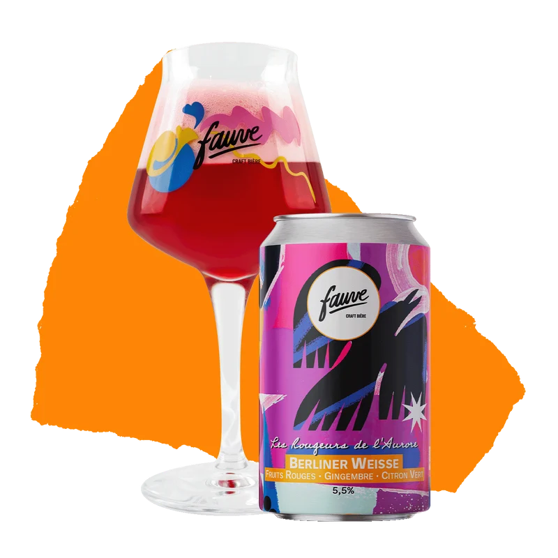 Les Rougeurs de l'Aurore - Berliner Weisse Fruits Rouges, Gingembre, Citron Vert - 33cL