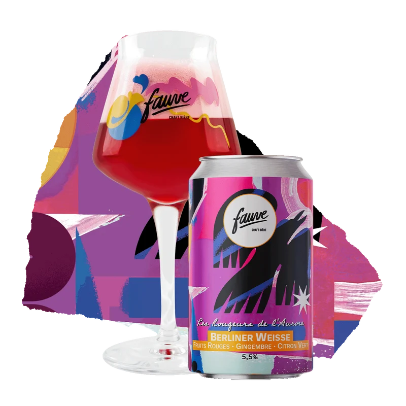 Les Rougeurs de l'Aurore - Berliner Weisse Fruits Rouges, Gingembre, Citron Vert - 33cL