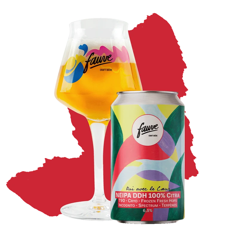 Oui avec le Cœur - NEIPA DDH 100% Citra - T90, Cryo, Frozen Fresh Hops, Incognito, Spectrum, Terpènes - 33cL