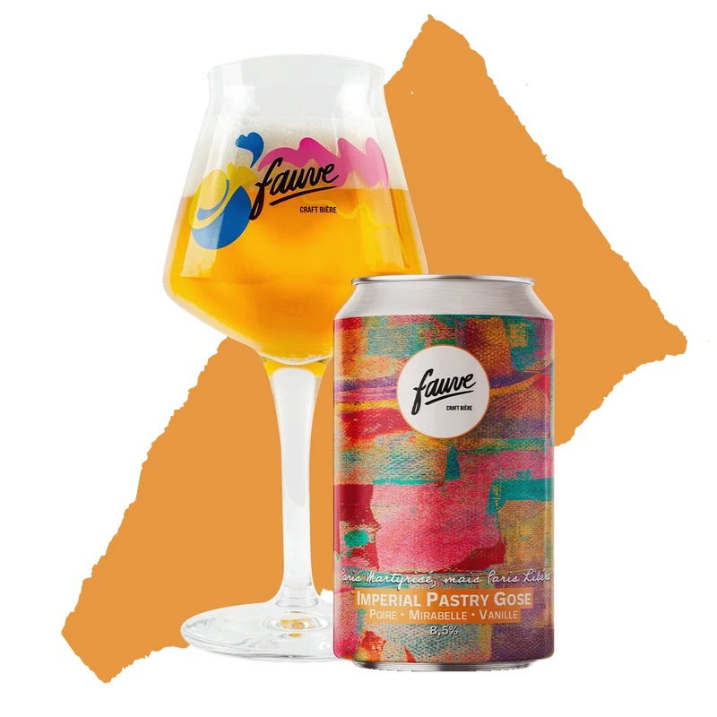 Paris Martyrisé, mais Paris Libéré - Imperial Pastry Gose Poire, Mirabelle, Vanille - Brassin des Copains Fauve x Mousse Touch’ - 33cL