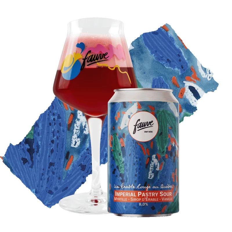 Un Érable Rouge au Québec - Imperial Pastry Sour Myrtille, Sirop d’Érable, Vanille - 33cL