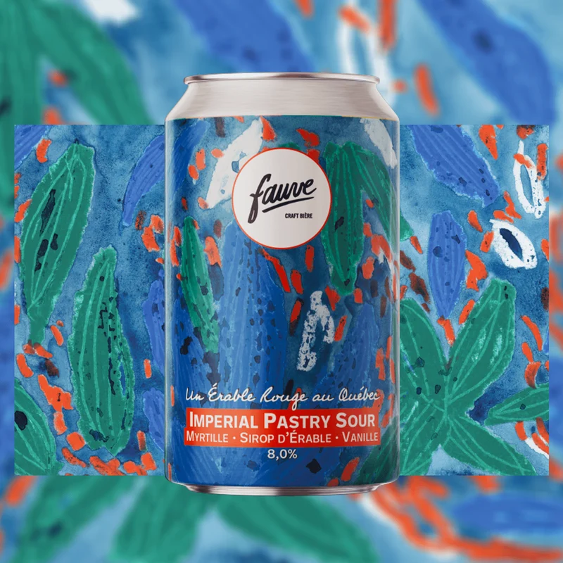 Un Érable Rouge au Québec - Imperial Pastry Sour Myrtille, Sirop d’Érable, Vanille - 33cL