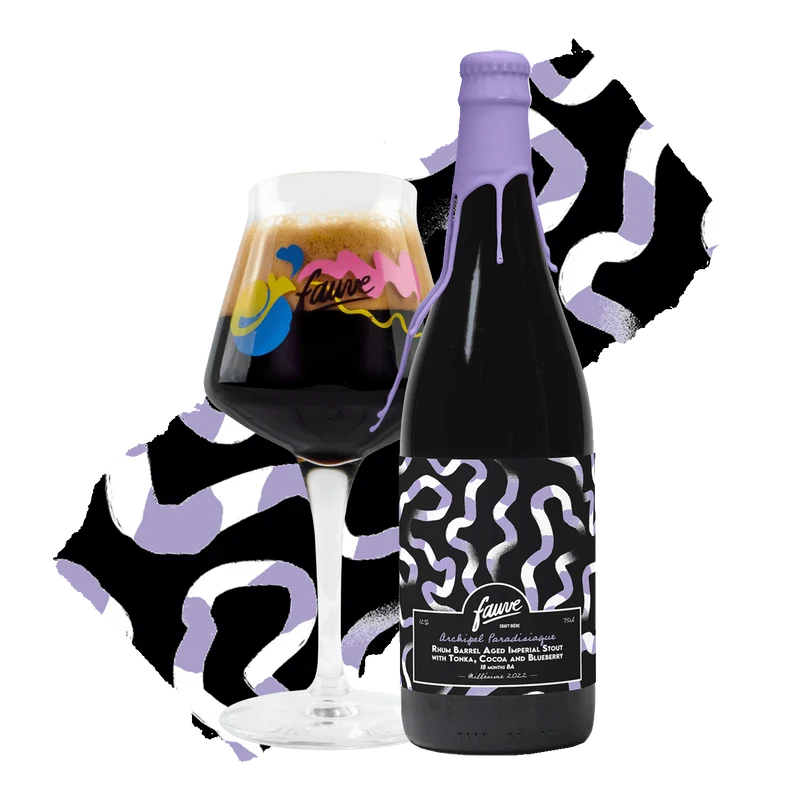 Archipel Paradisiaque - Imperial Stout Tonka Cacao Myrtille Rhum Barbade BA 18 mois
