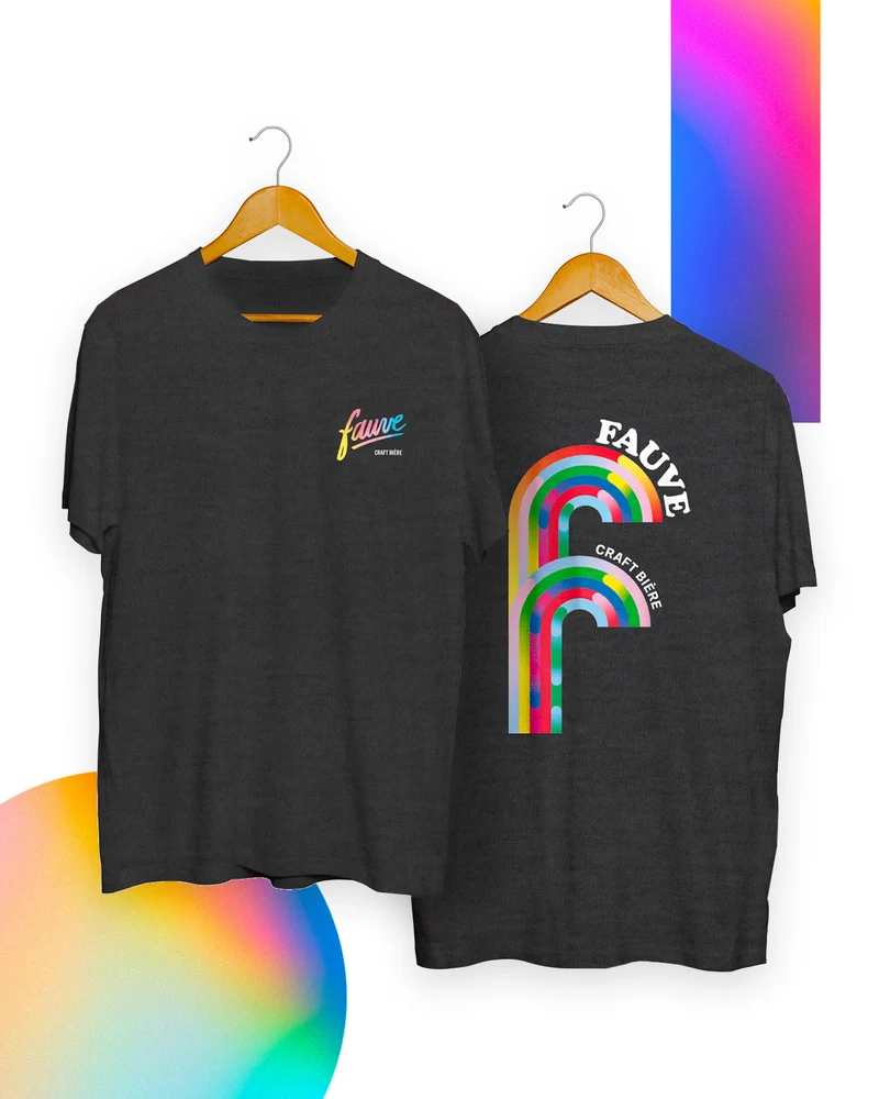 T-shirt Fauve Gris Foncé