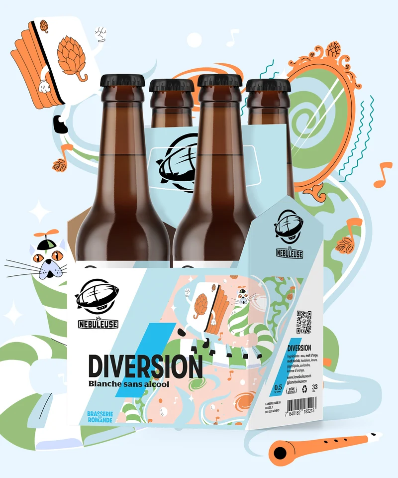 Diversion Blanche 4pack - sans alcool