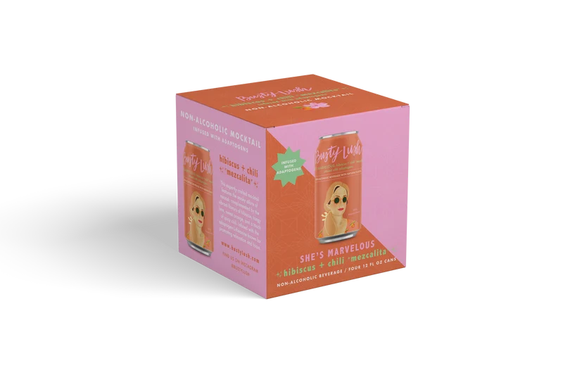 She's Marvelous Hibiscus + Chili 'Mezcalita' Craft Mocktail 12-Pack