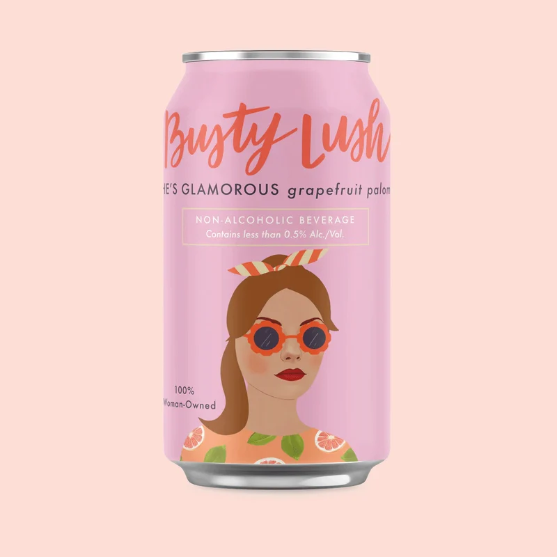 She's Glamorous Grapefruit Paloma Craft Mocktail 12-Pack