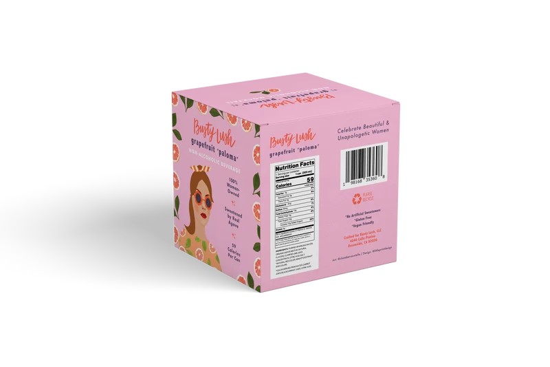 She's Glamorous Grapefruit Paloma Craft Mocktail 12-Pack