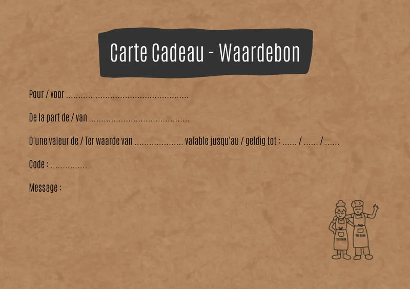 Carte cadeau (digitale)