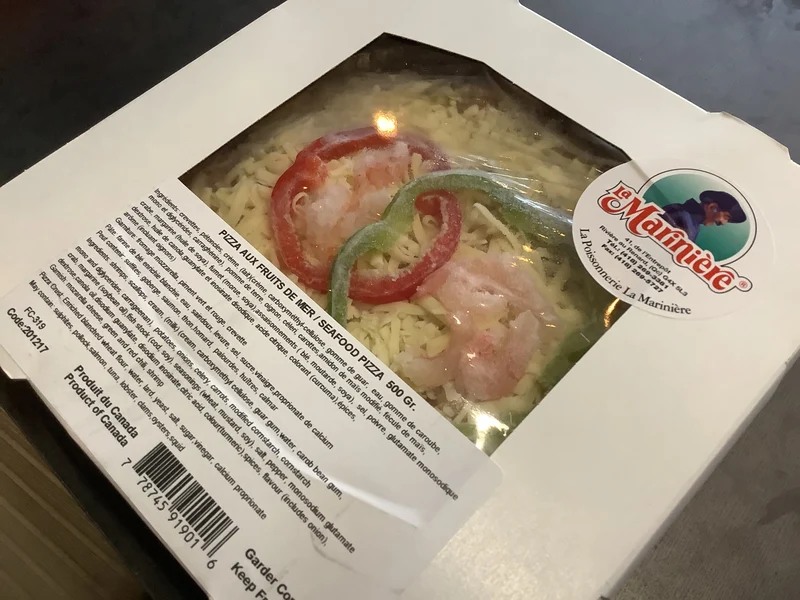 Pizza aux fruits de mer