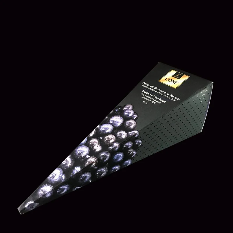 Perles de bleuets séchés et chocolat noir 70%