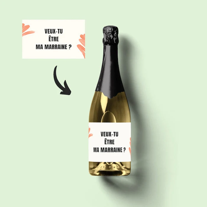 Champagne - Veux-tu être ma marraine ?