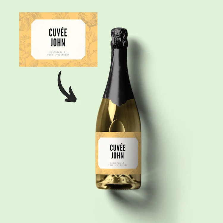 Champagne cuvée au nom de papa