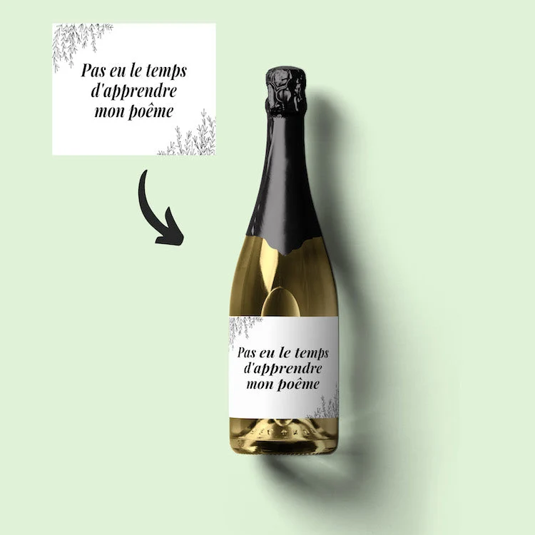 Champagne Mon poême pour la fête des pères