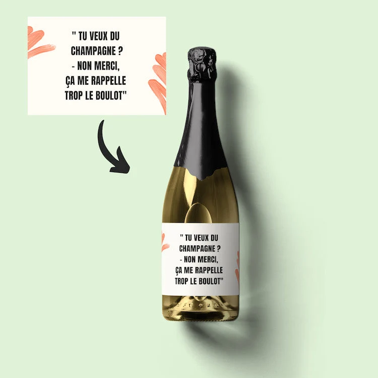 Le champagne me rappelle le boulot