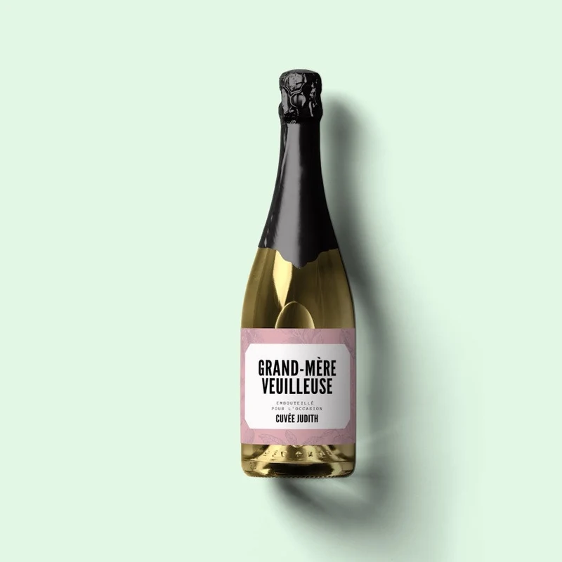 Champagne Grand-Mère Veilleuse avec prénom