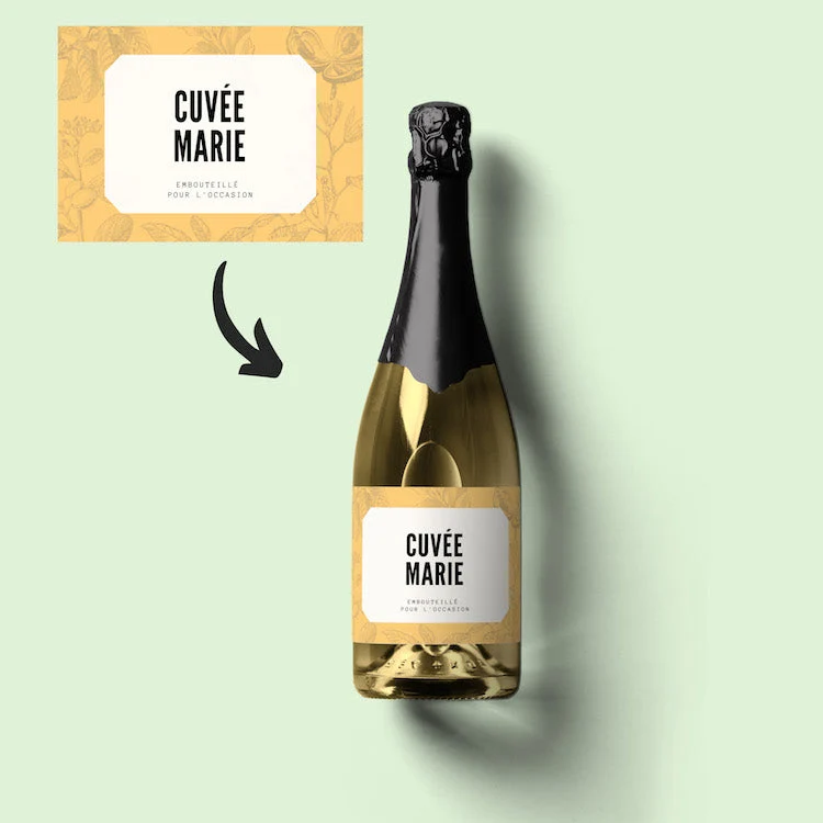 Champagne cuvée avec prénom personnalisé