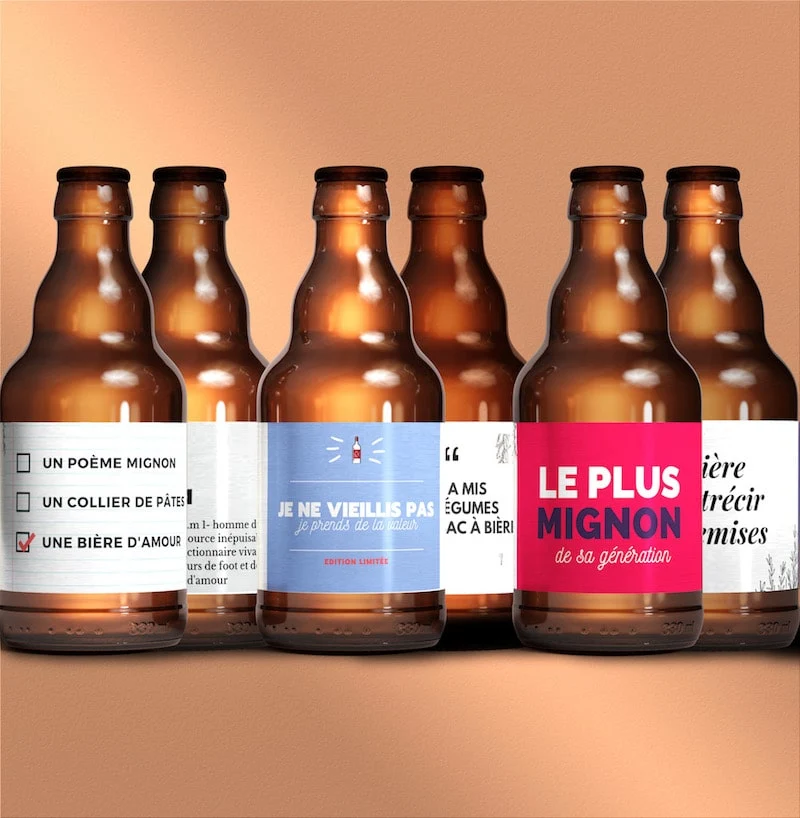 Coffret de fête des pères 6 étiquettes différentes
